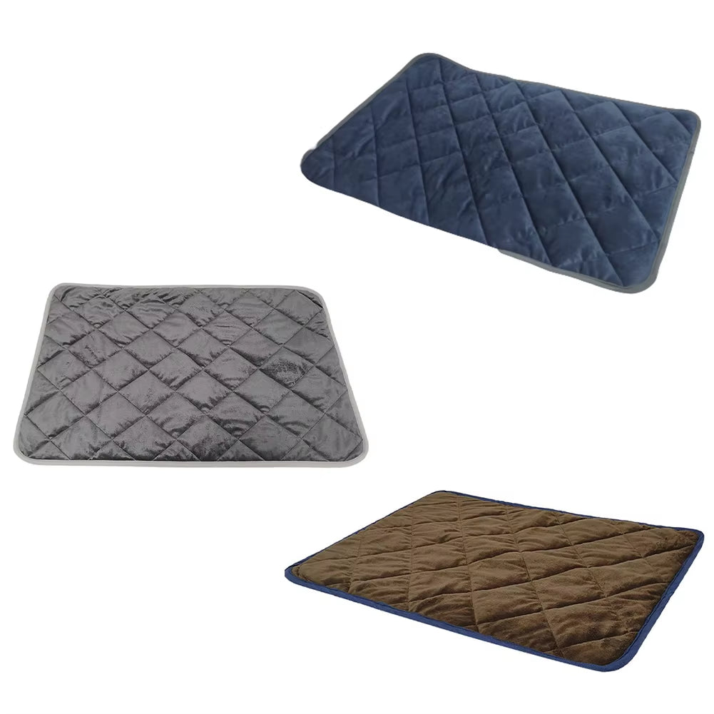 Self-Heating Dog Pad in Winter No Electric Cat Heating Warm Mats Pet Sleeping and Playing Blankets Machine Washable Soft Mat
